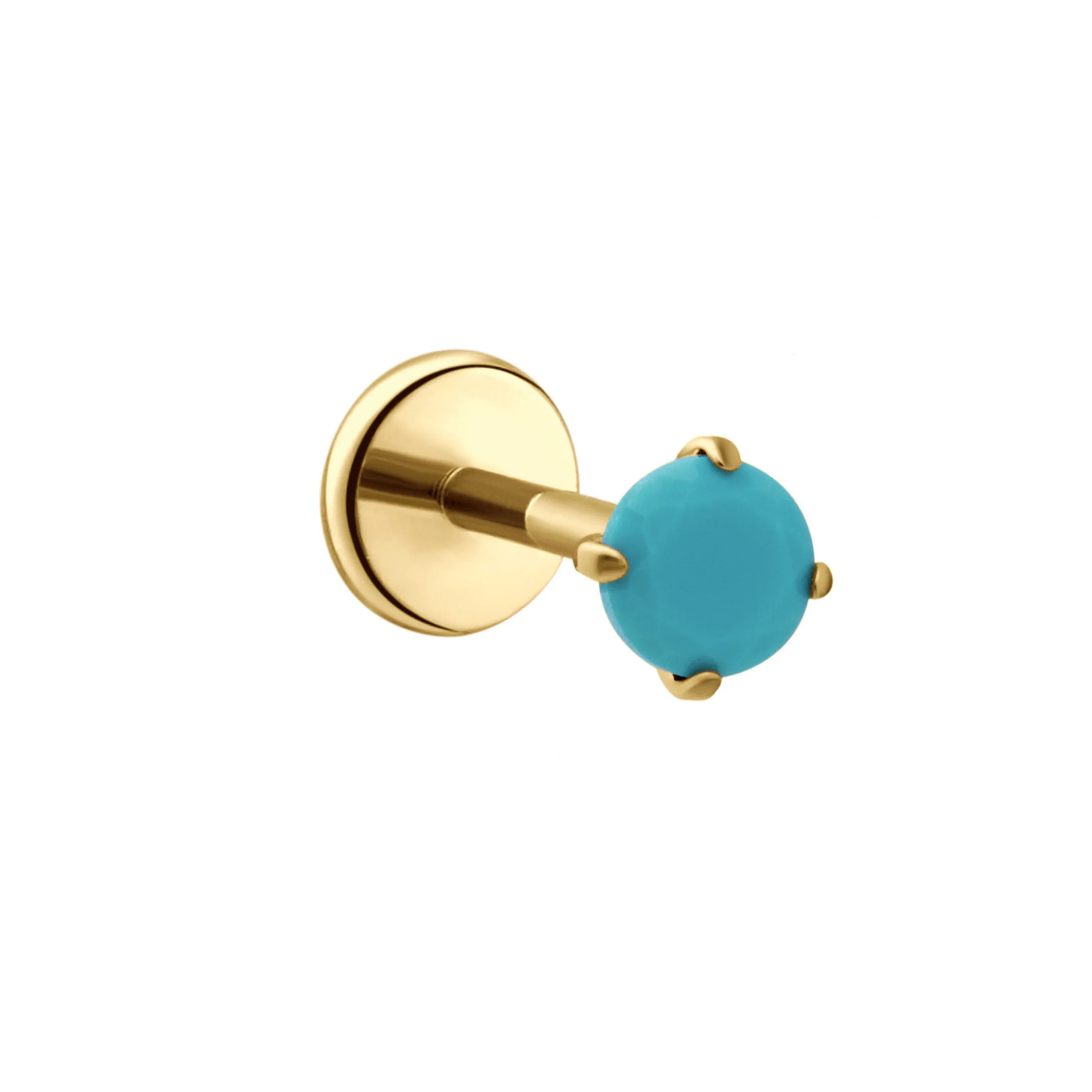 3mm Blue Lagoon Flat Back Stud