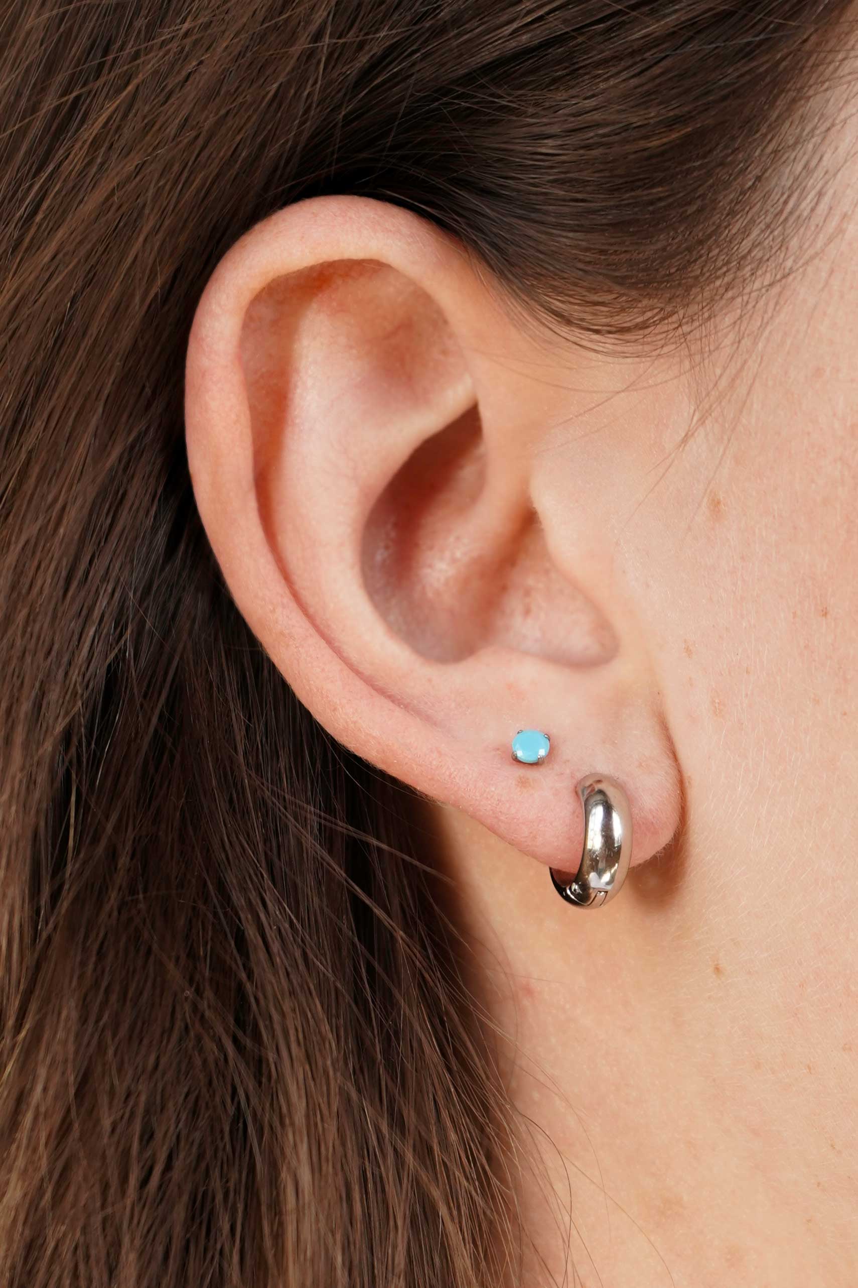 3mm Blue Lagoon Flat Back Stud - Image 4