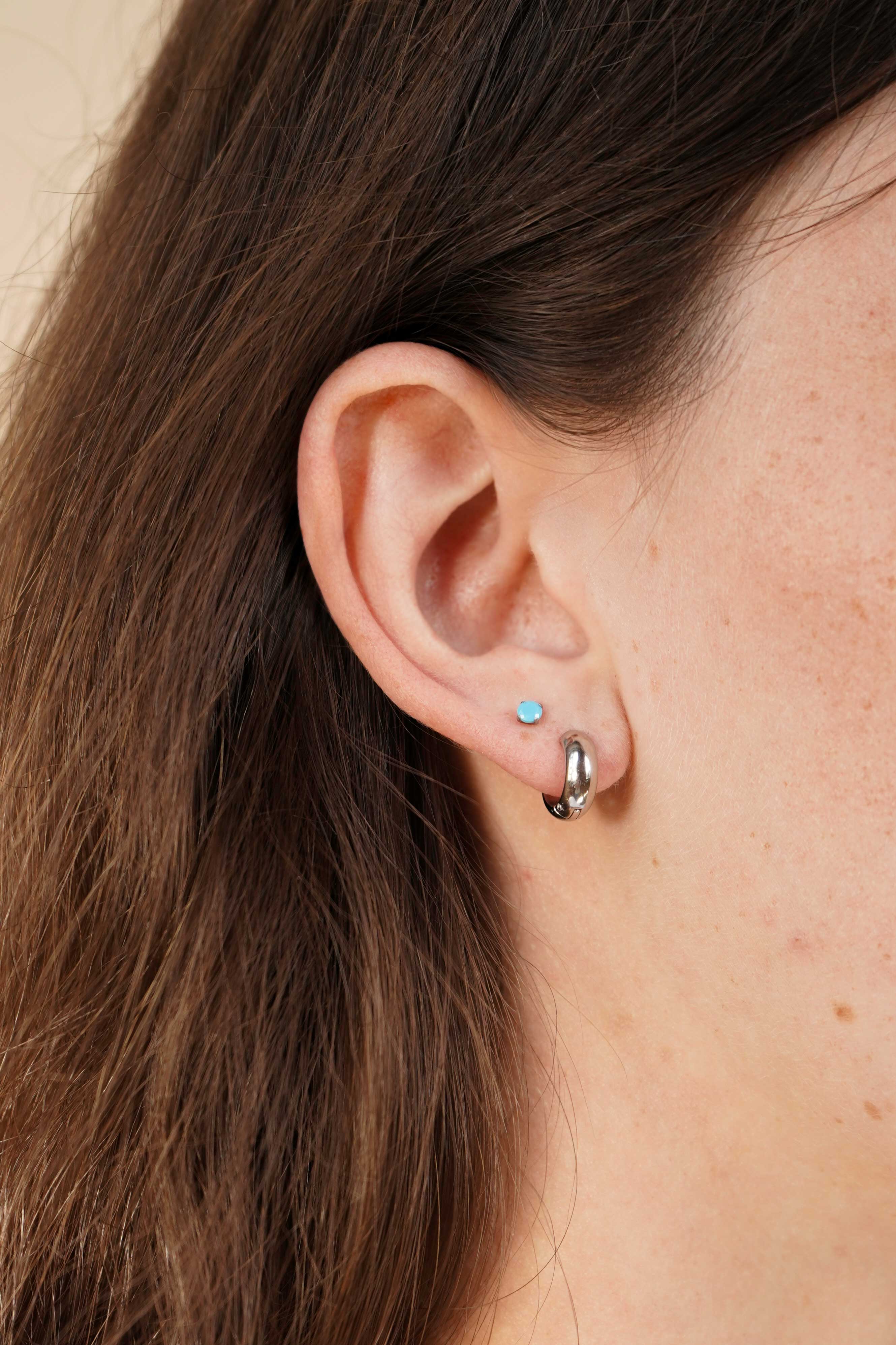 3mm Blue Lagoon Flat Back Stud - Image 5