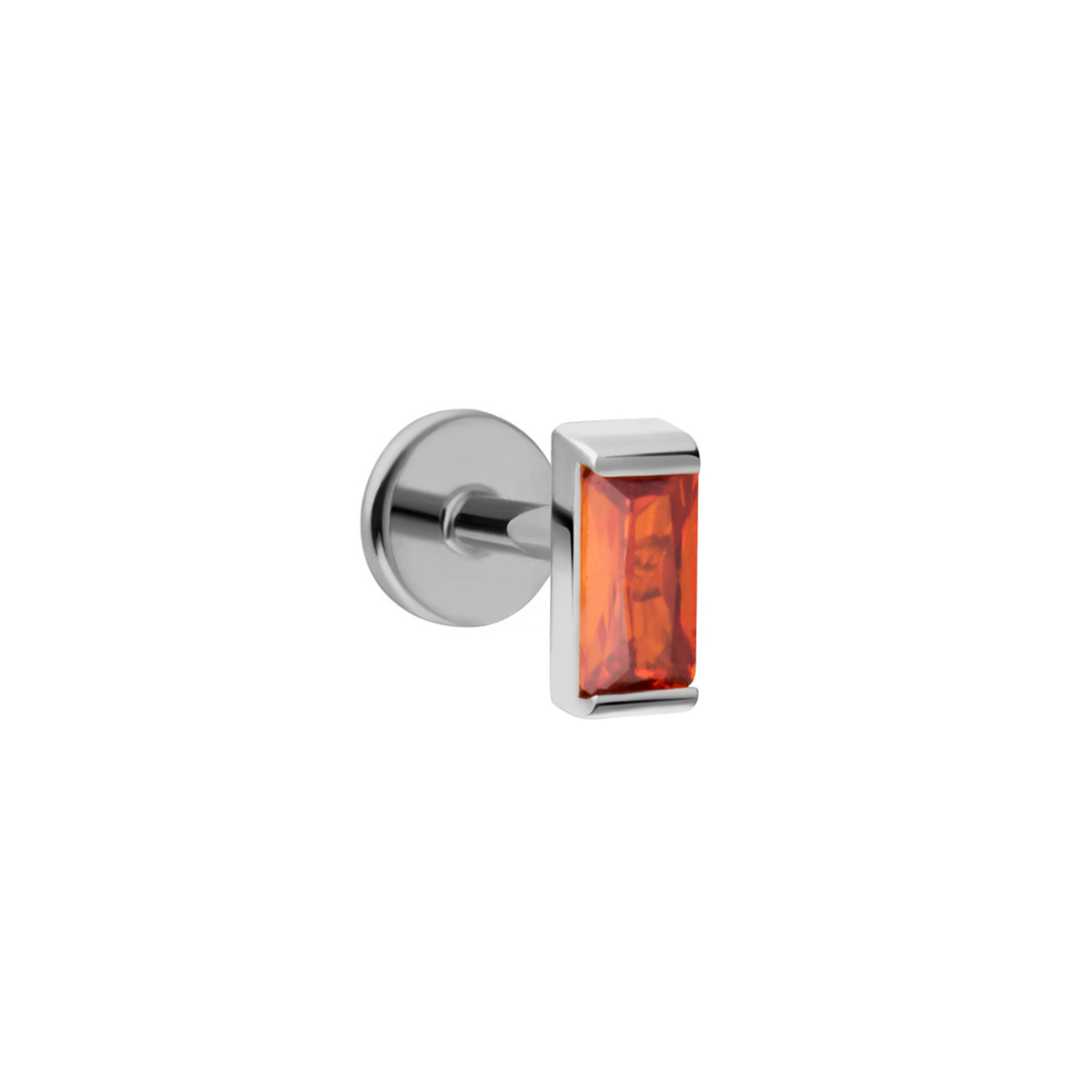Baguette Flat Back Stud - Mai Tai - Image 5