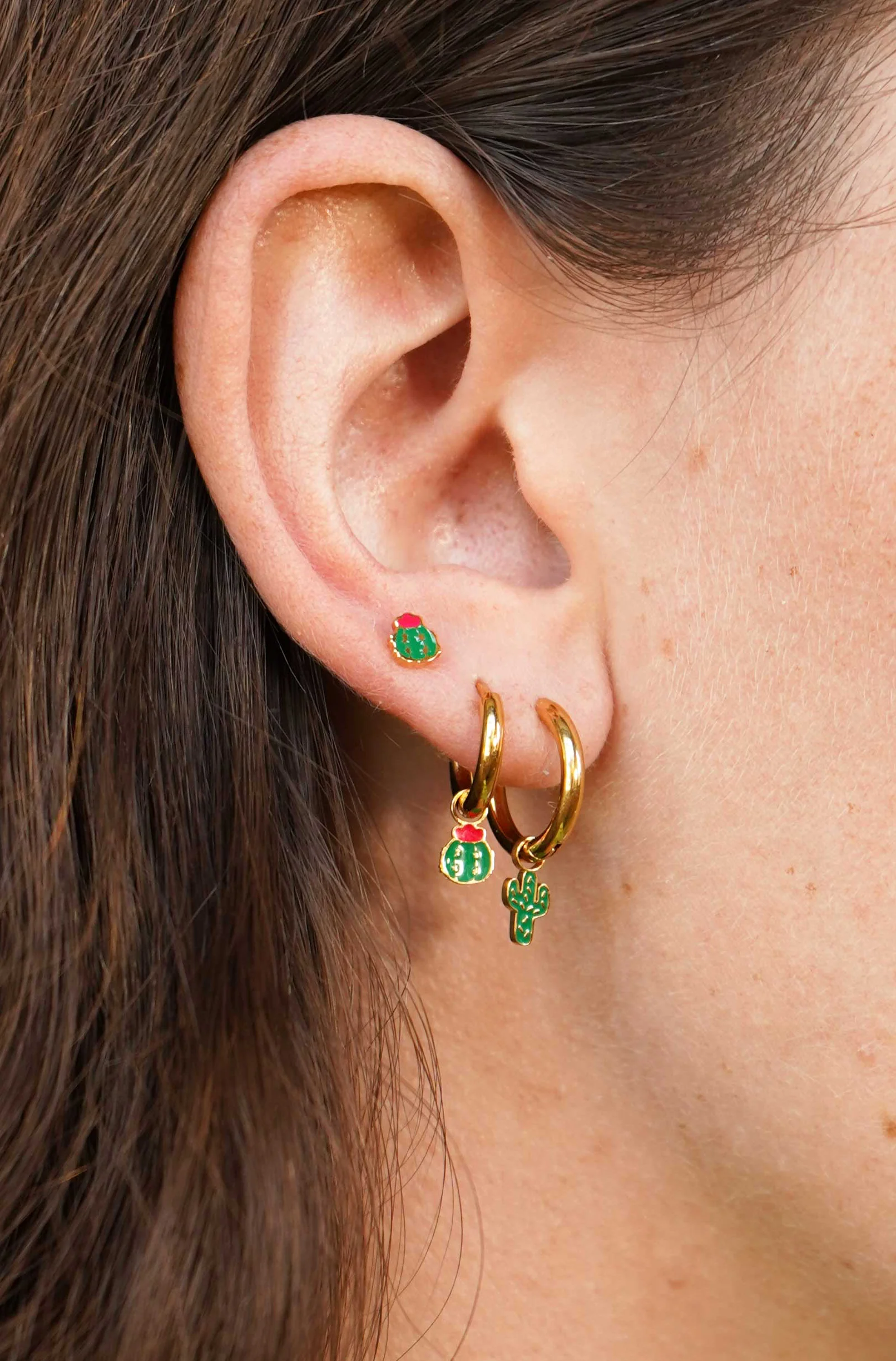 Barrel Cactus Hoop Charm - Image 2