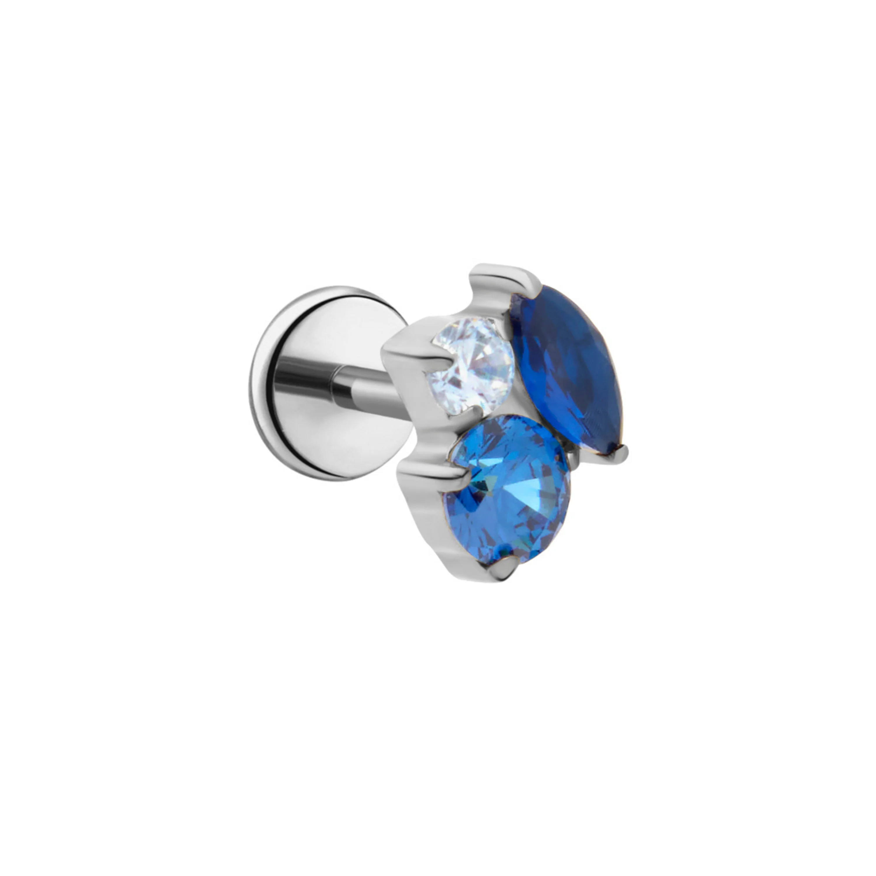 Bijoux Flat Back Stud - Blue - Image 5