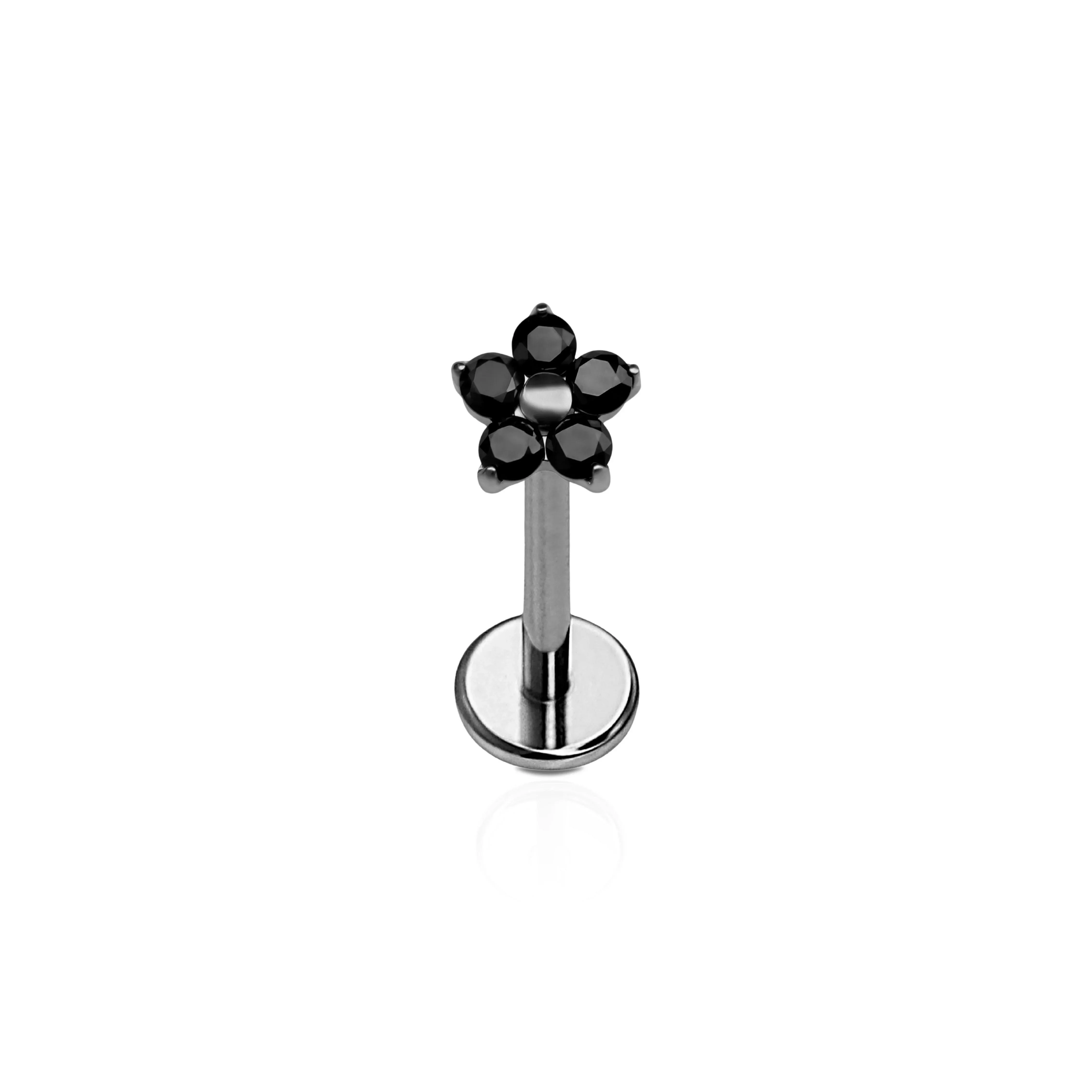 Black Dahlia Flat Back Stud - Image 5