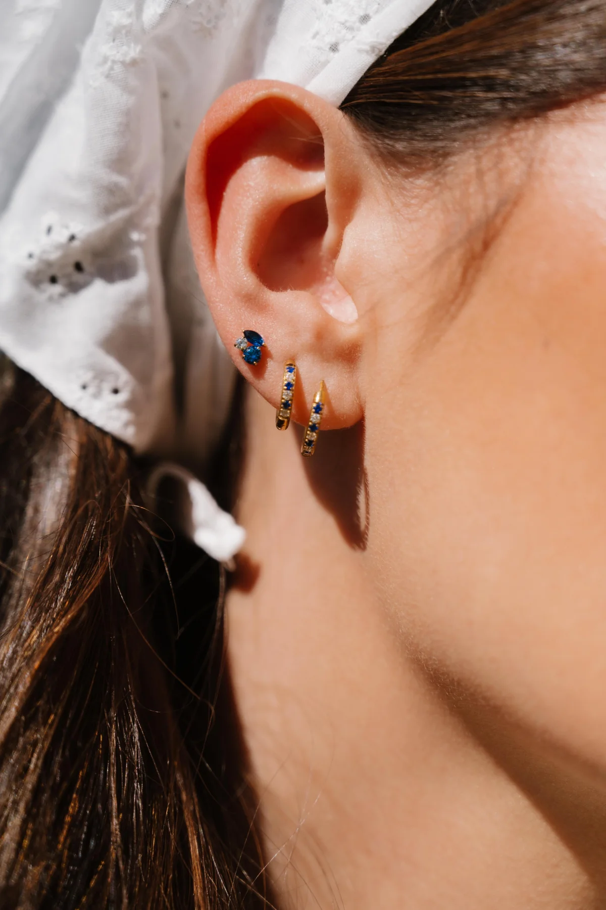 Blue Hour Titanium Celestial Hoops - Image 3