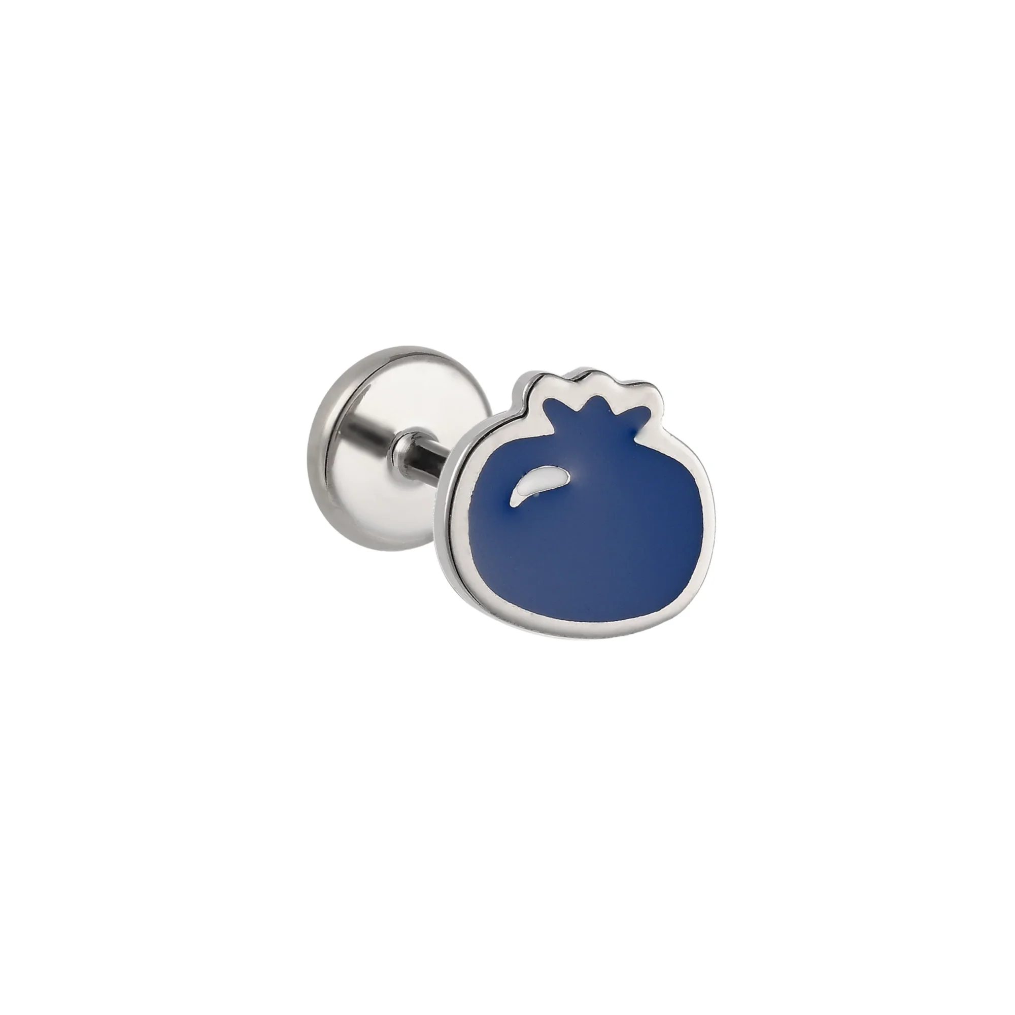 Blueberry Enamel Flat Back Stud - Image 5