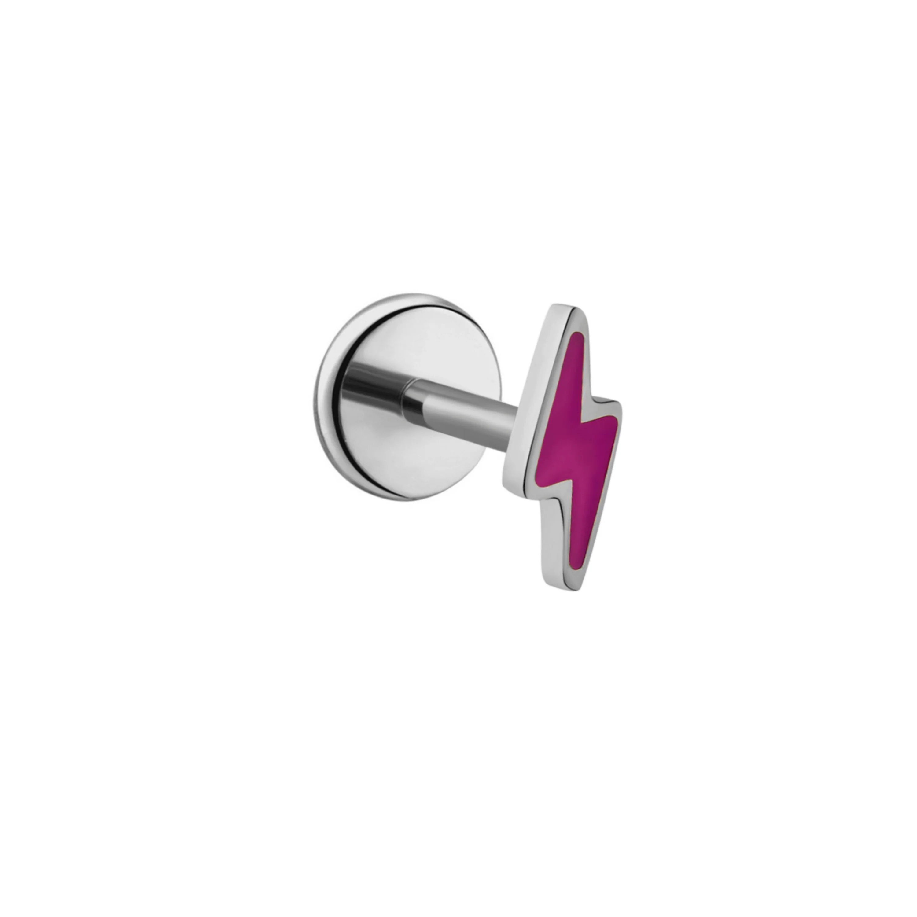Bolt Flat Back Stud - Hot Pink - Image 4