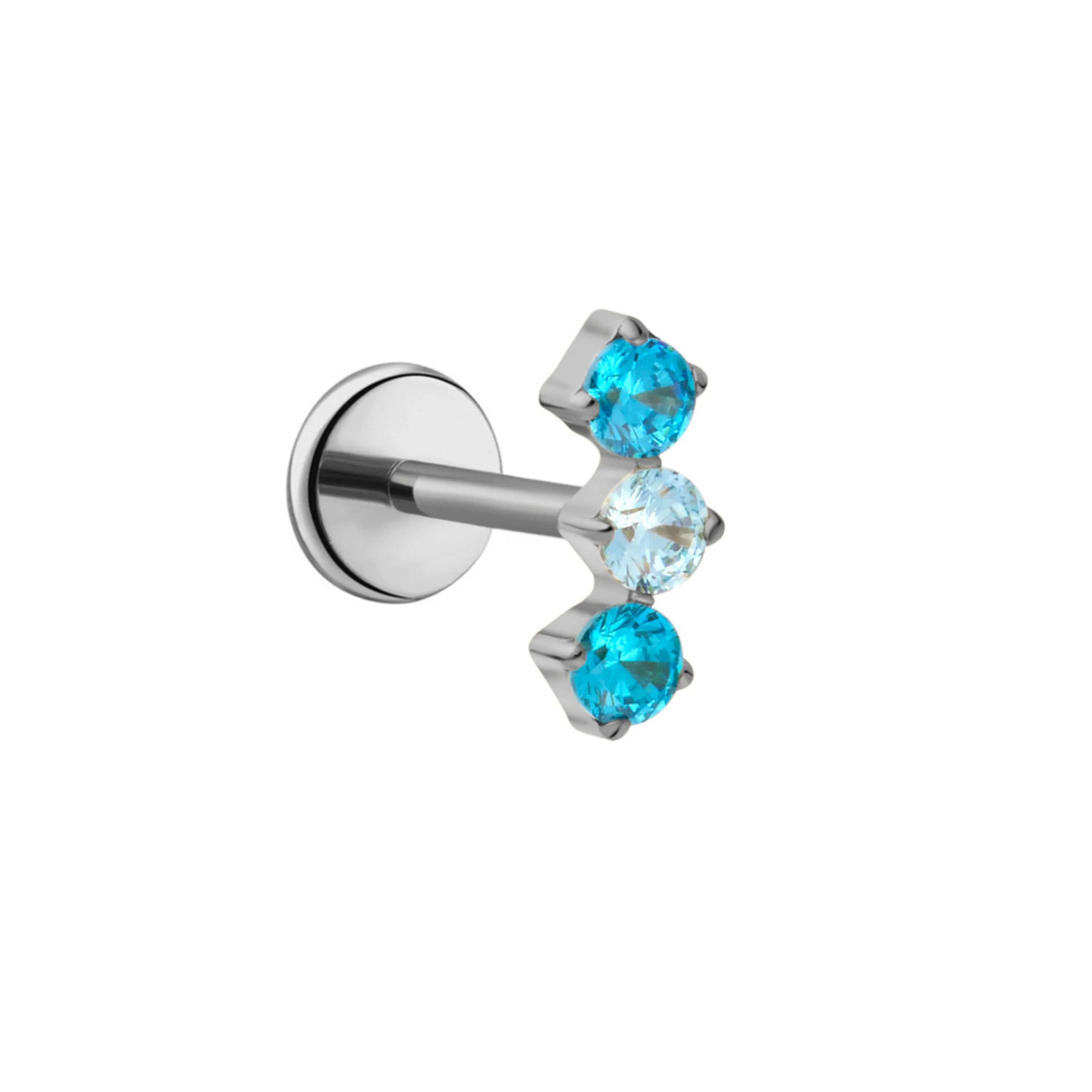 Breezy Trio Flat Back Stud - Image 5