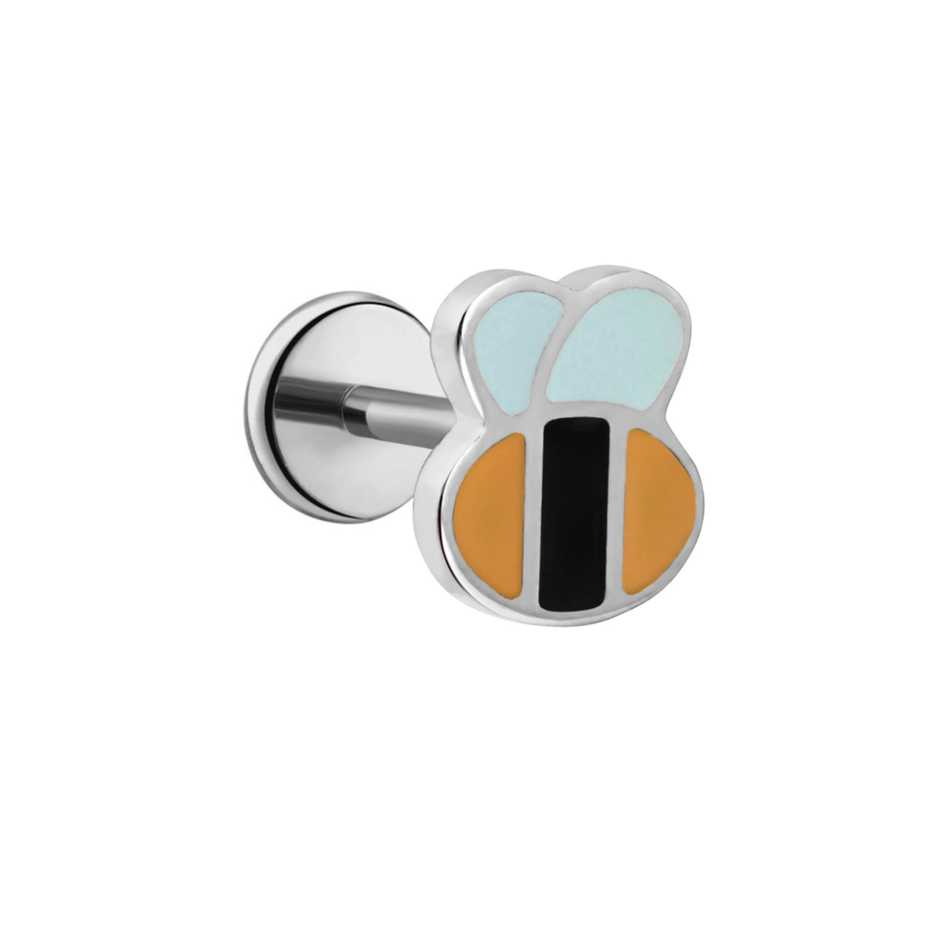 Bumblebee Enamel Flat Back Stud - Image 5