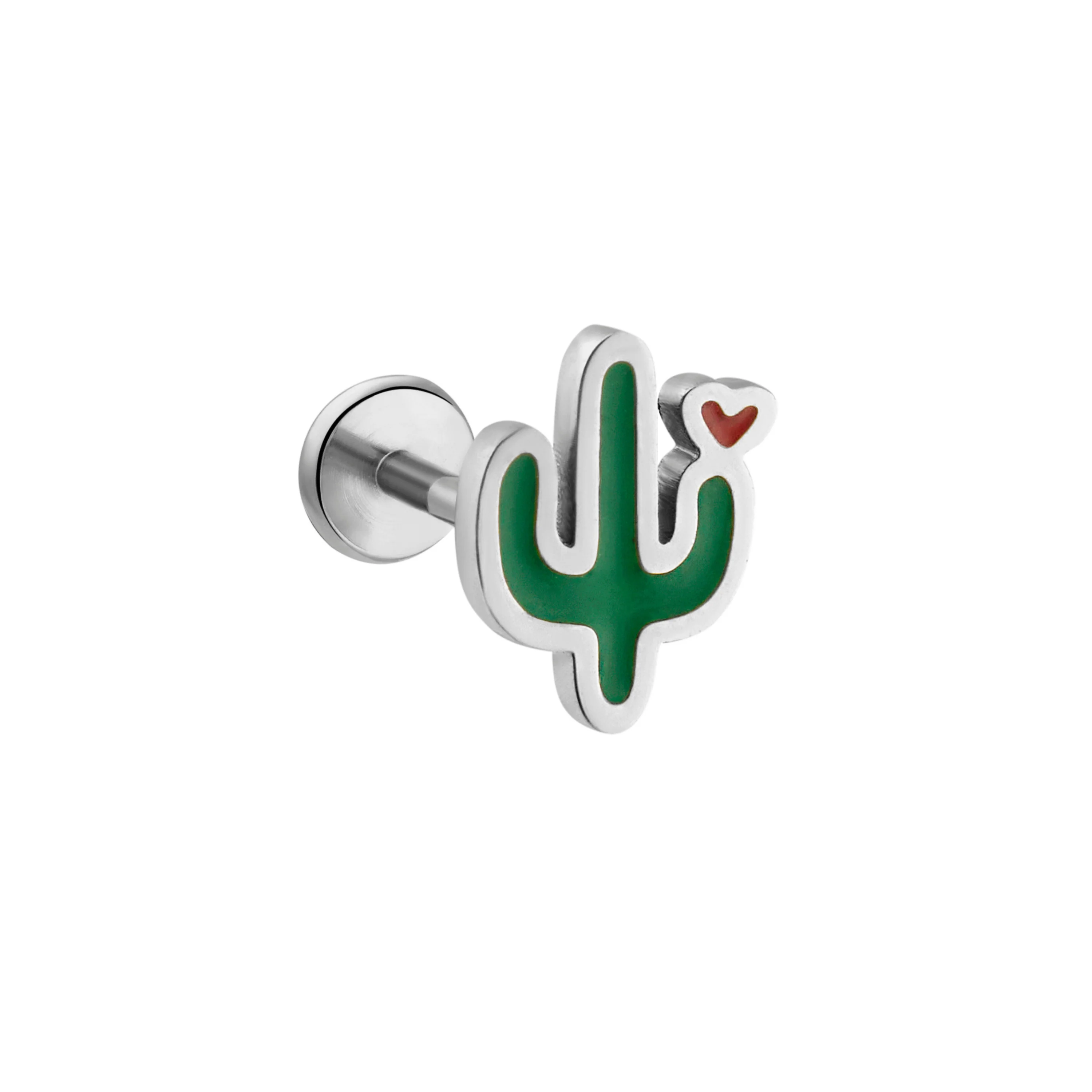 Cactus Love Enamel Flat Back Stud - Image 6