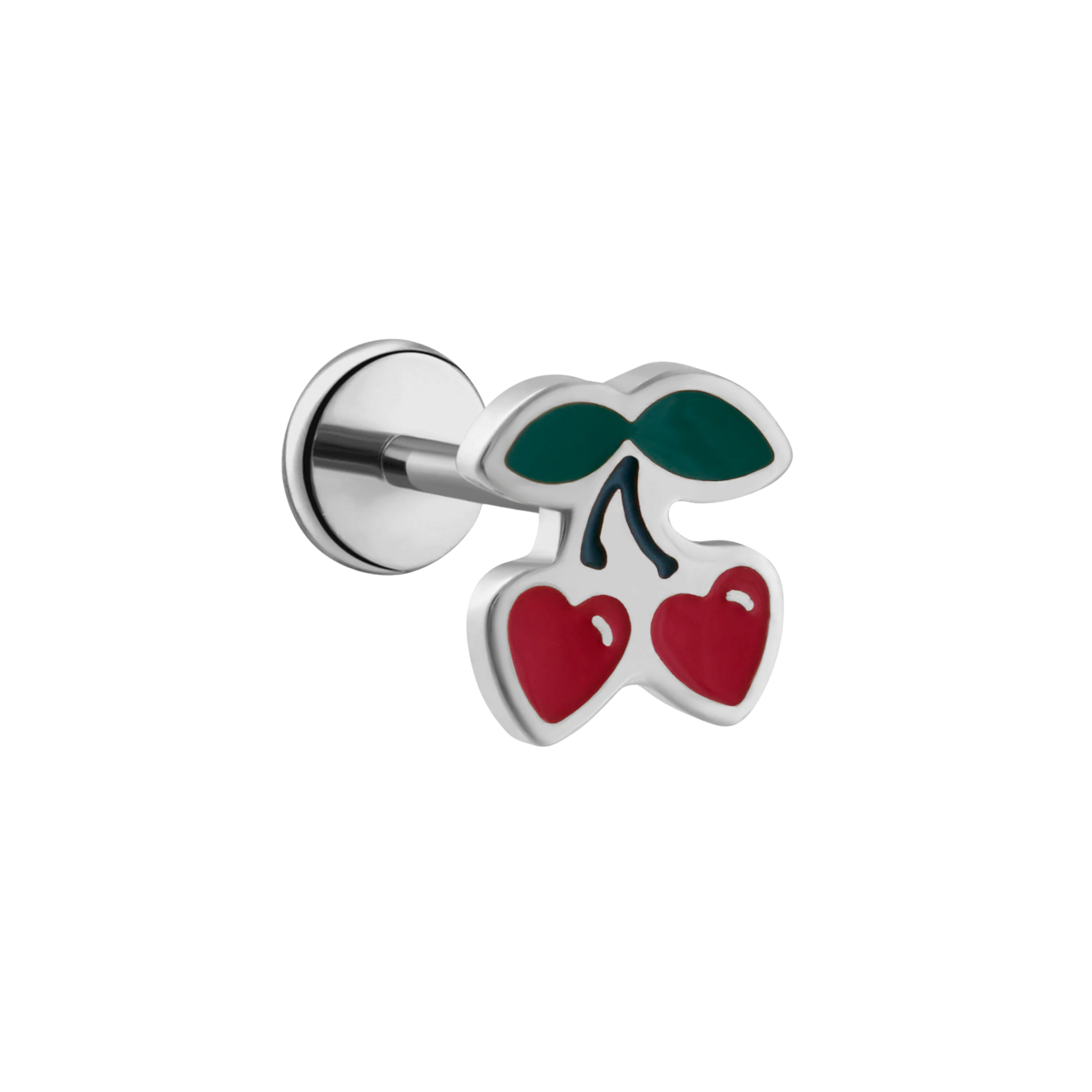 Cherry Heart Flat Back Stud - Image 3
