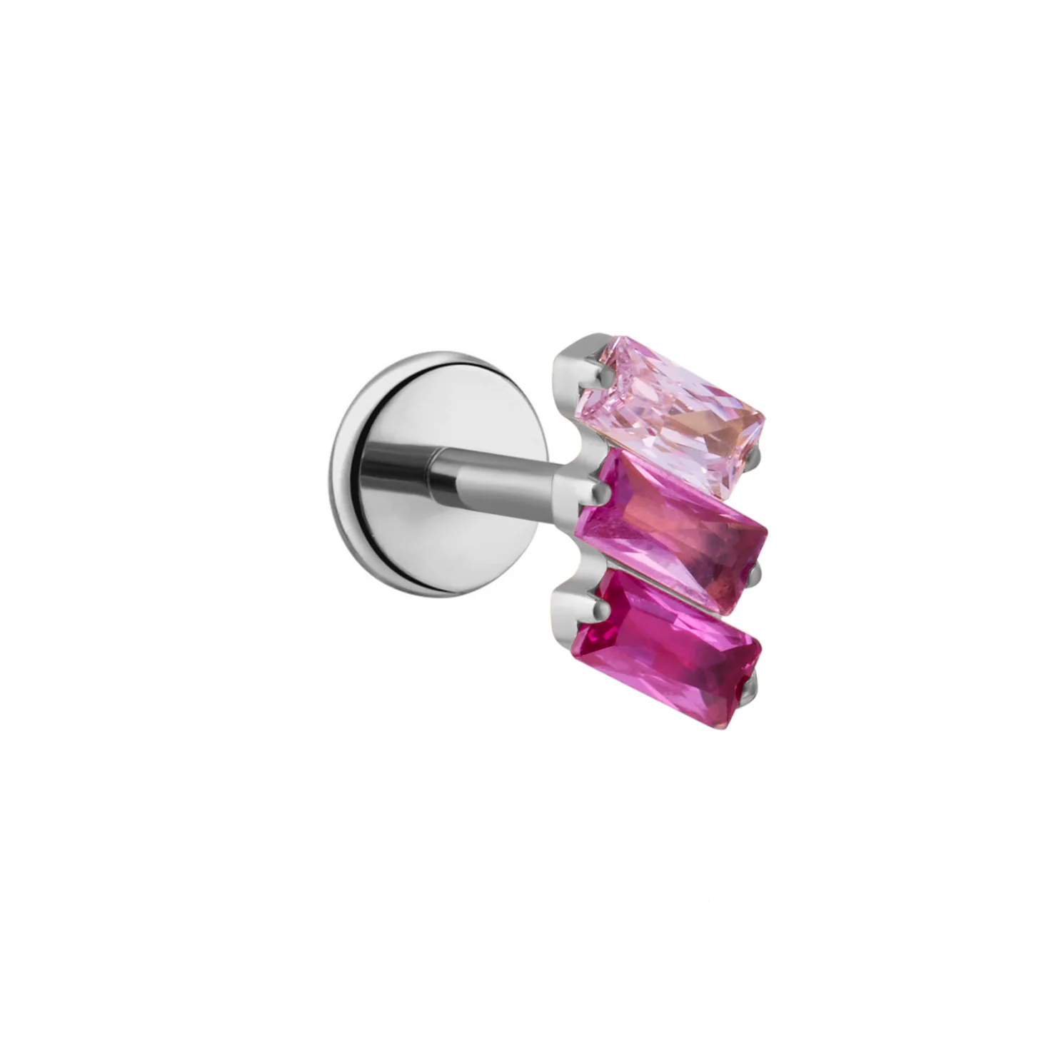 Drift Flat Back Stud - Pink - Image 5