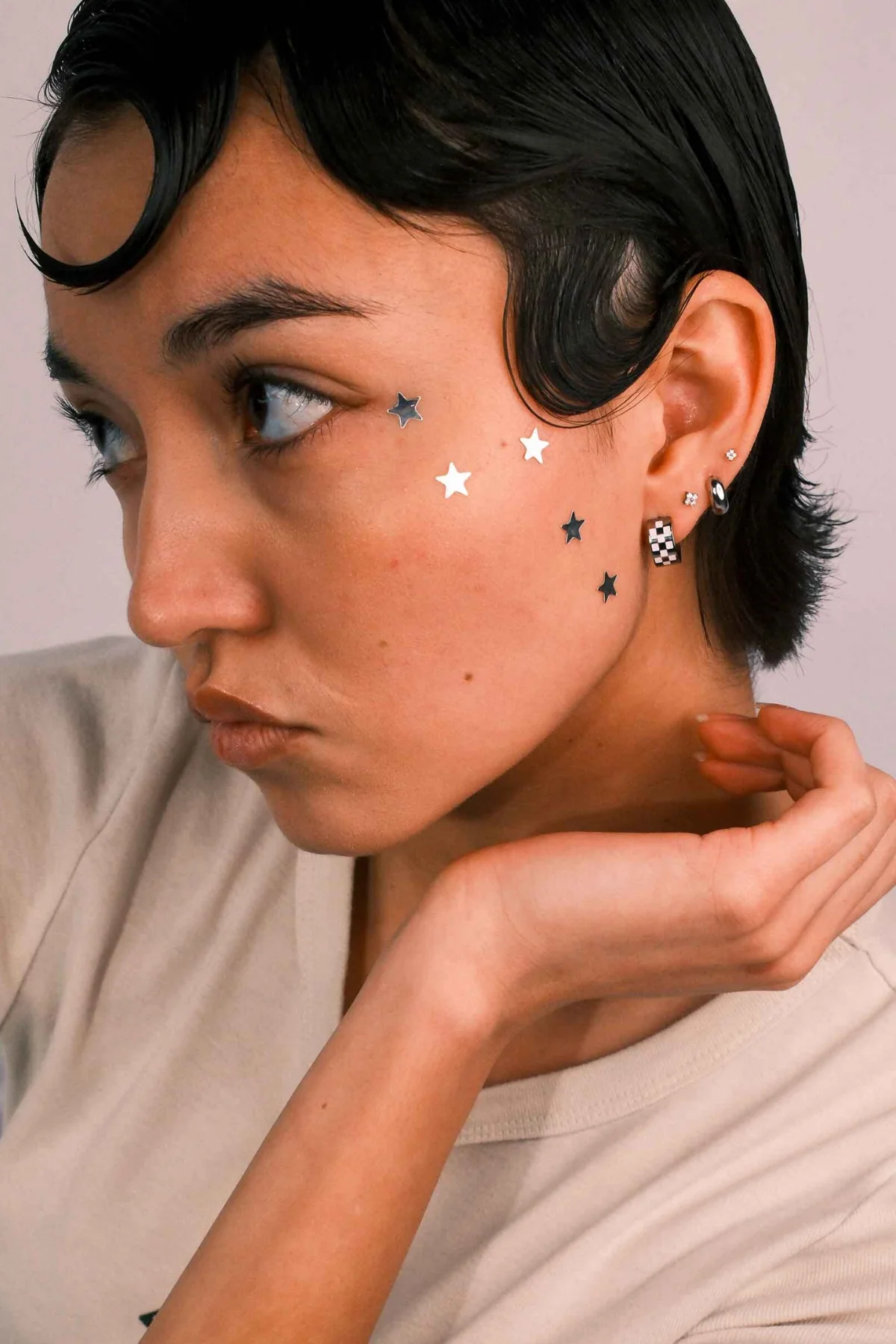 Fortune Flat Back Stud - Clear - Image 3