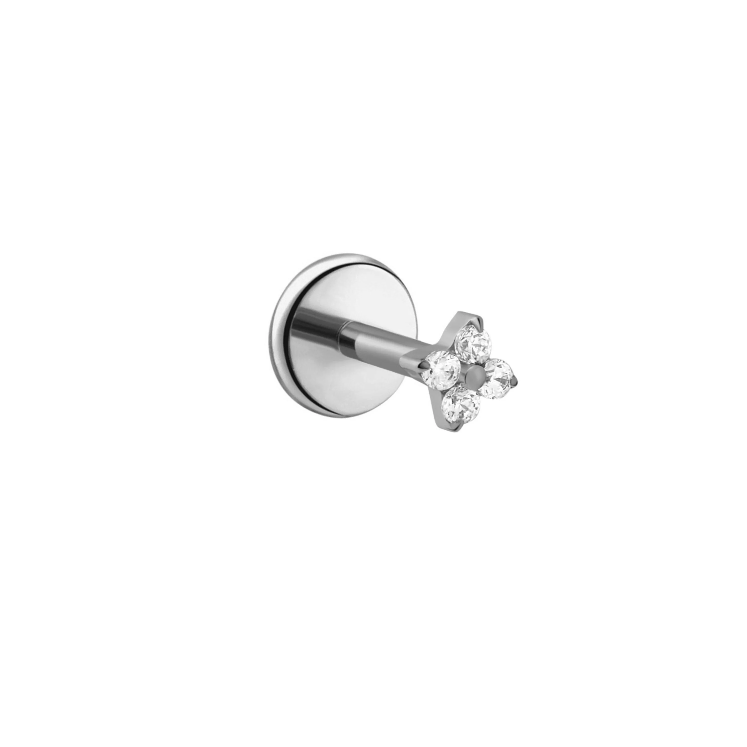 Fortune Flat Back Stud - Clear - Image 8