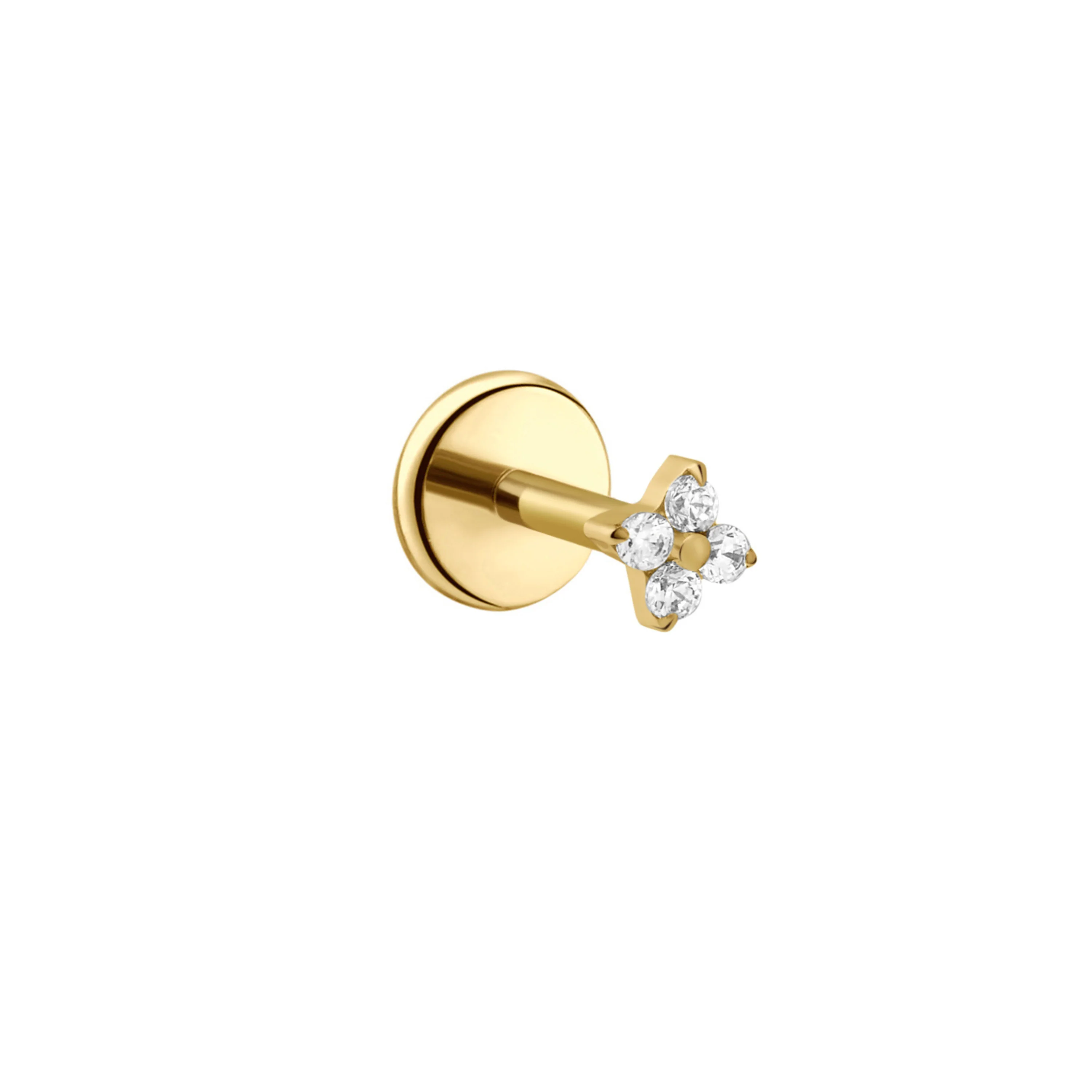 Fortune Flat Back Stud - Clear - Image 9