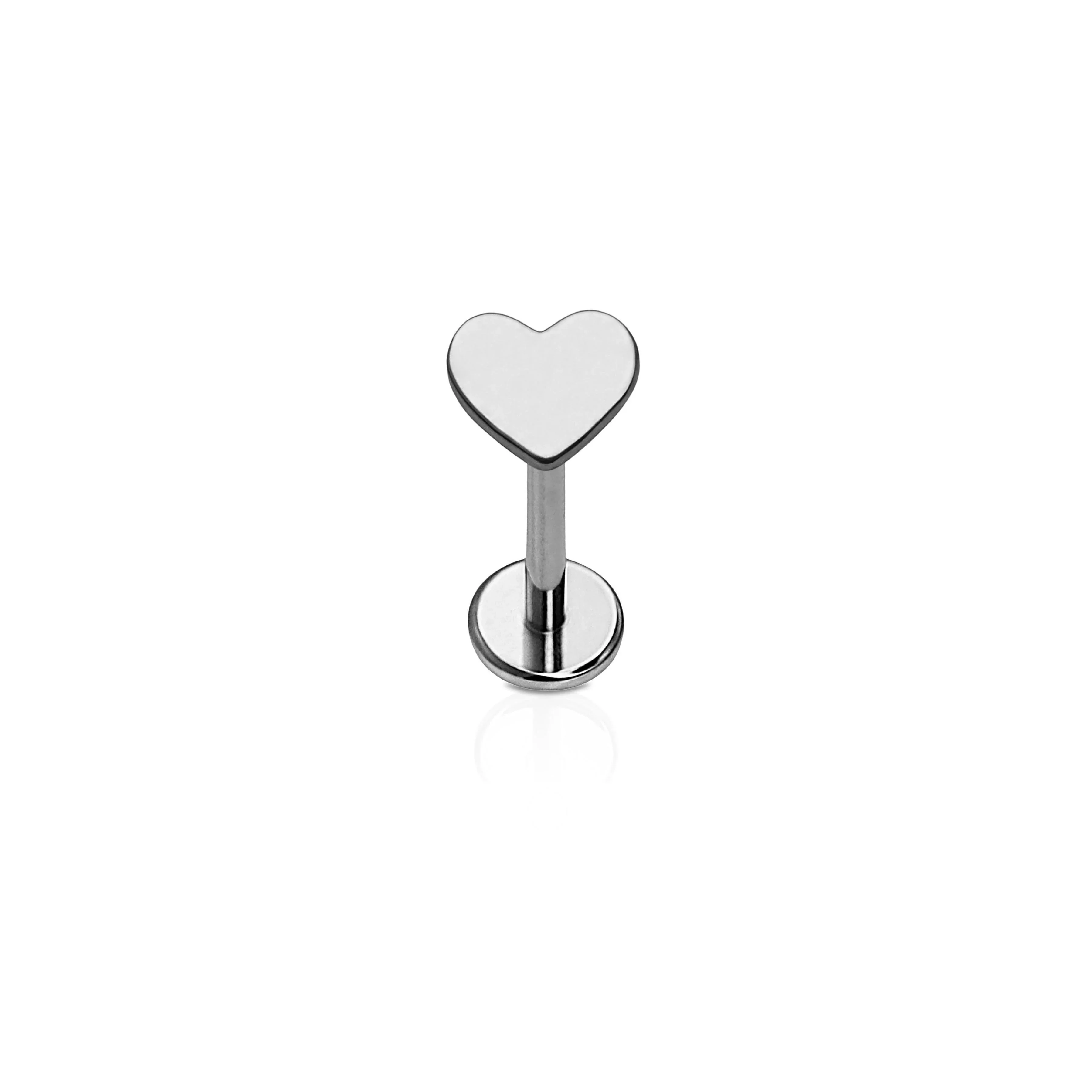 Heart Flat Back Stud - Image 3
