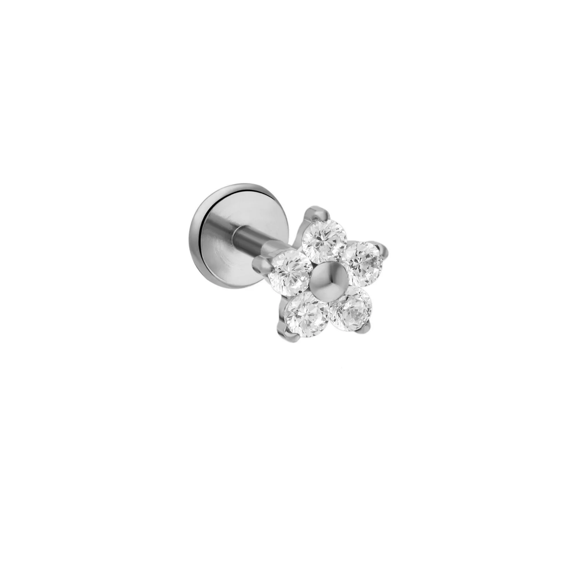 Icy Dahlia Flat Back Stud - Image 5