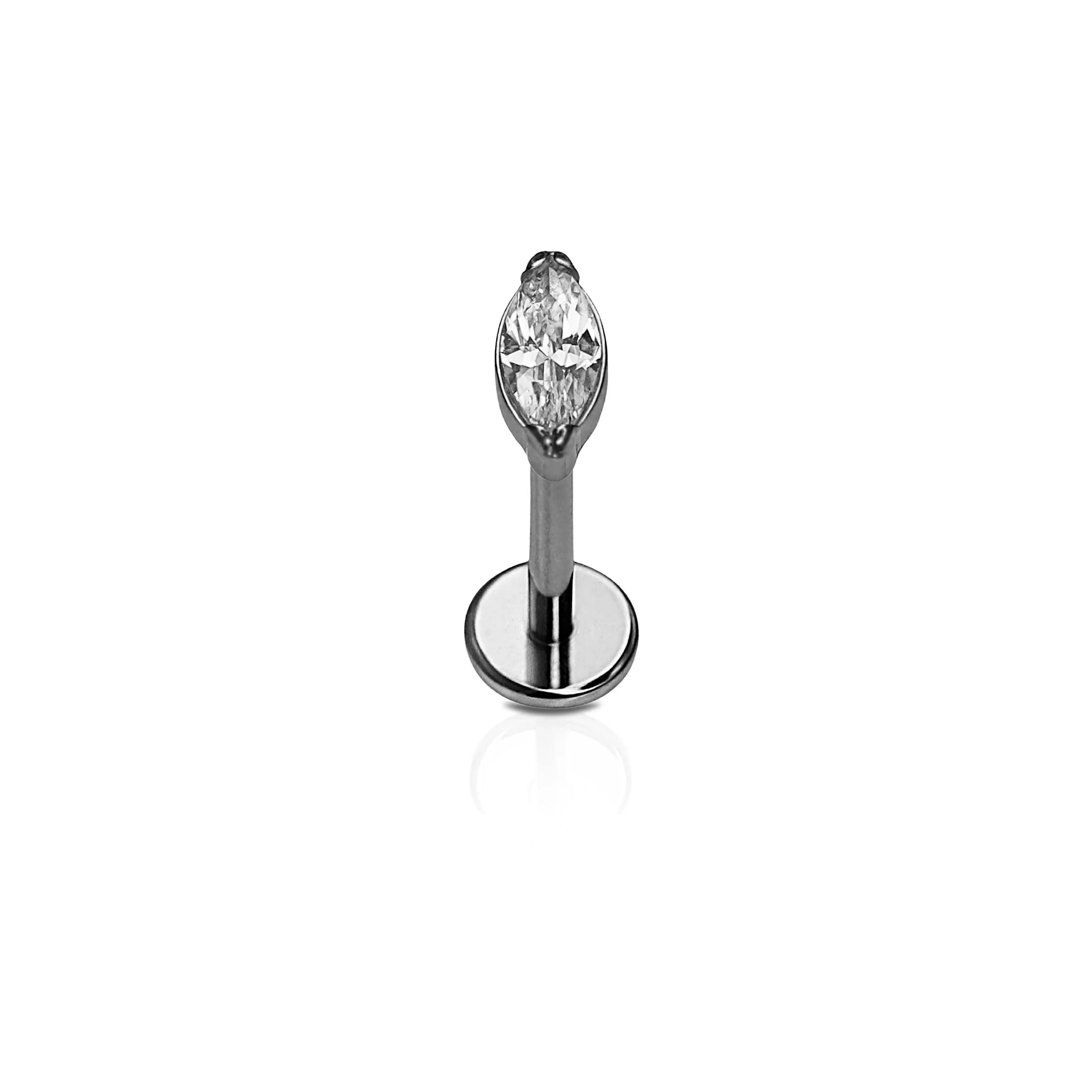 Marquise Flat Back Stud - Image 3