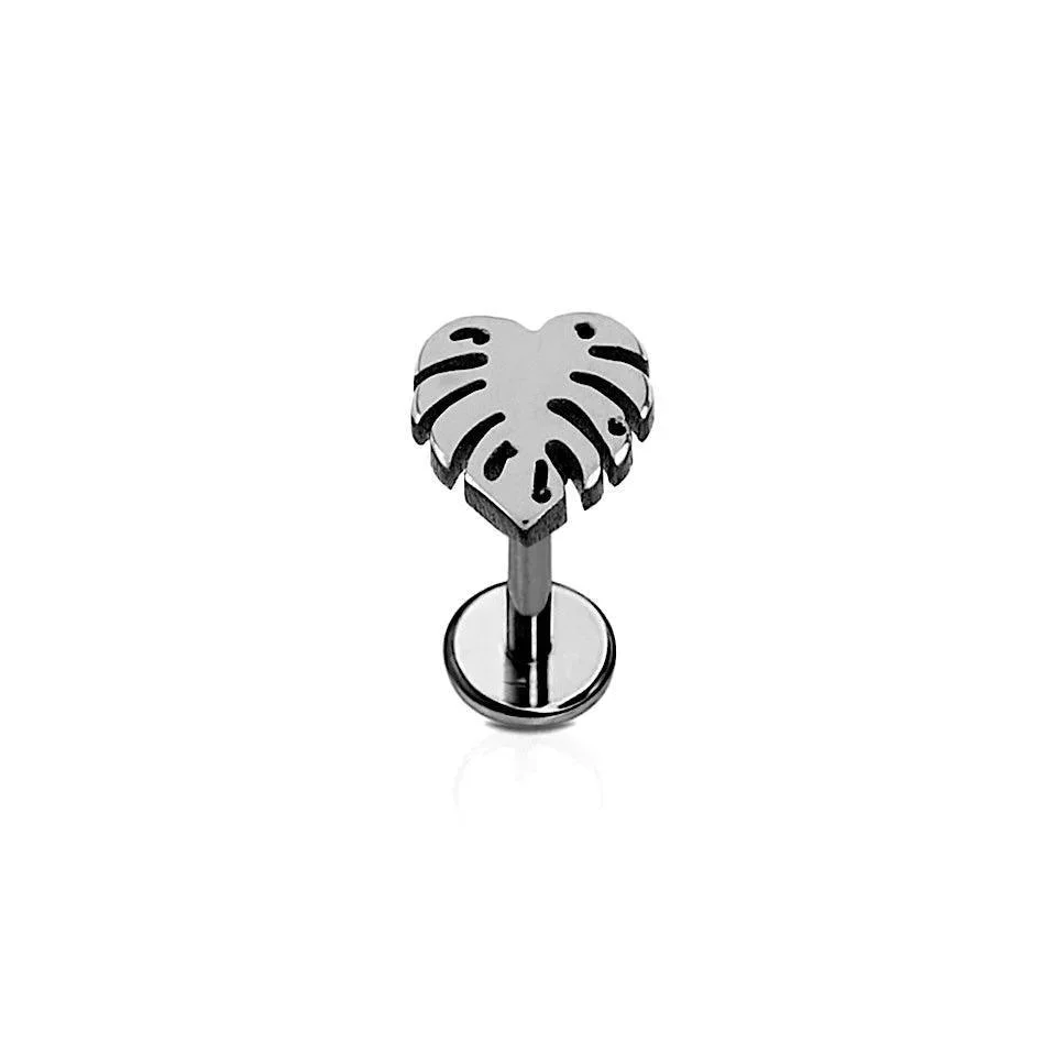 Monstera Leaf Flat Back Stud - Image 5