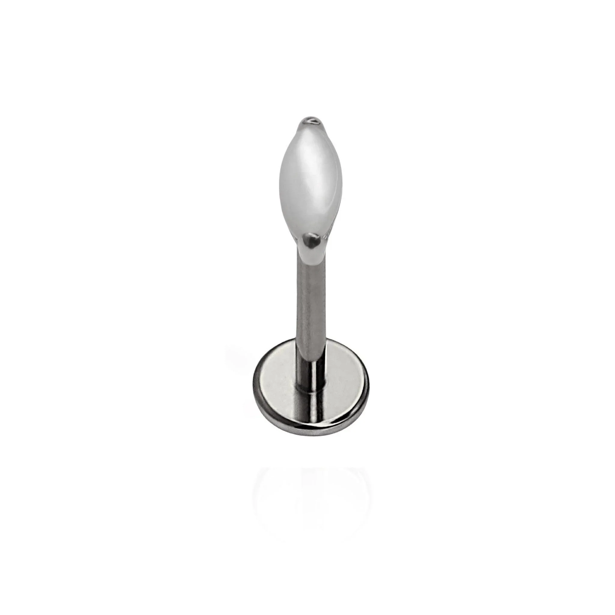 Moonstone Marquise Flat Back Stud - Image 5