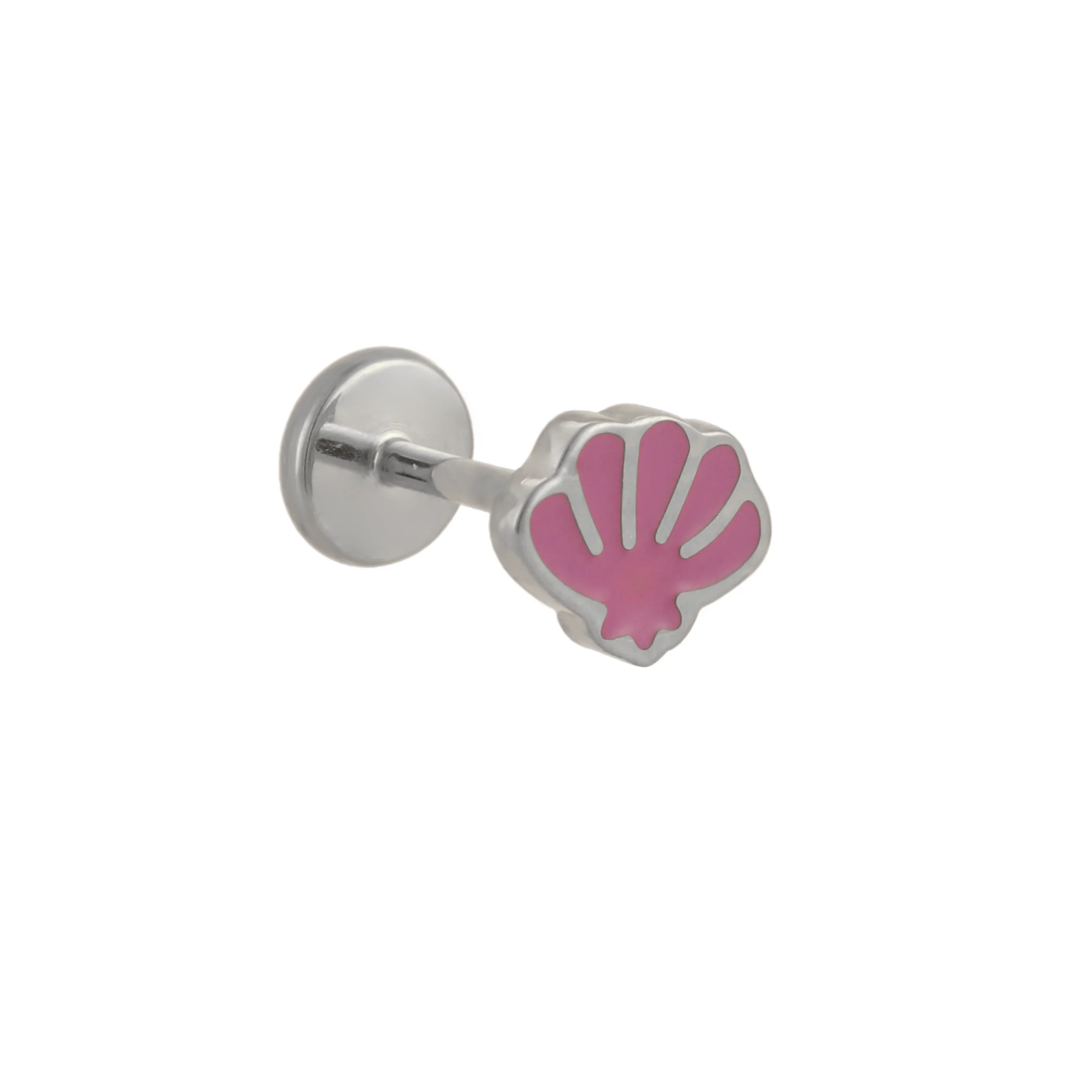 Purple Shell Enamel Flat Back Stud - Image 5