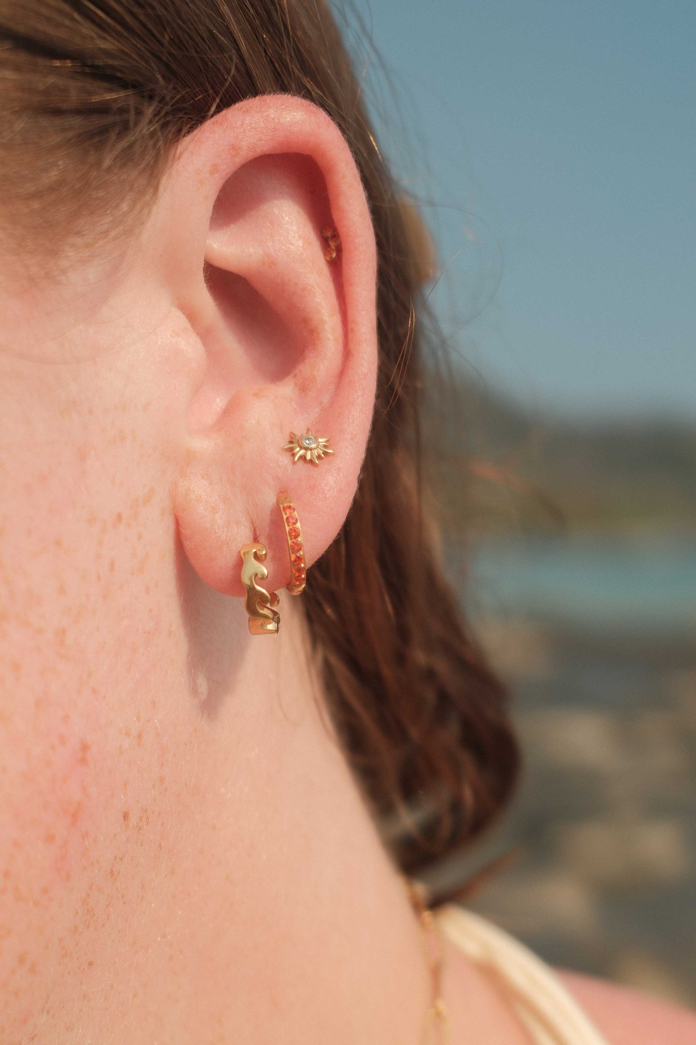Sun Ray Flat Back Stud - Image 2