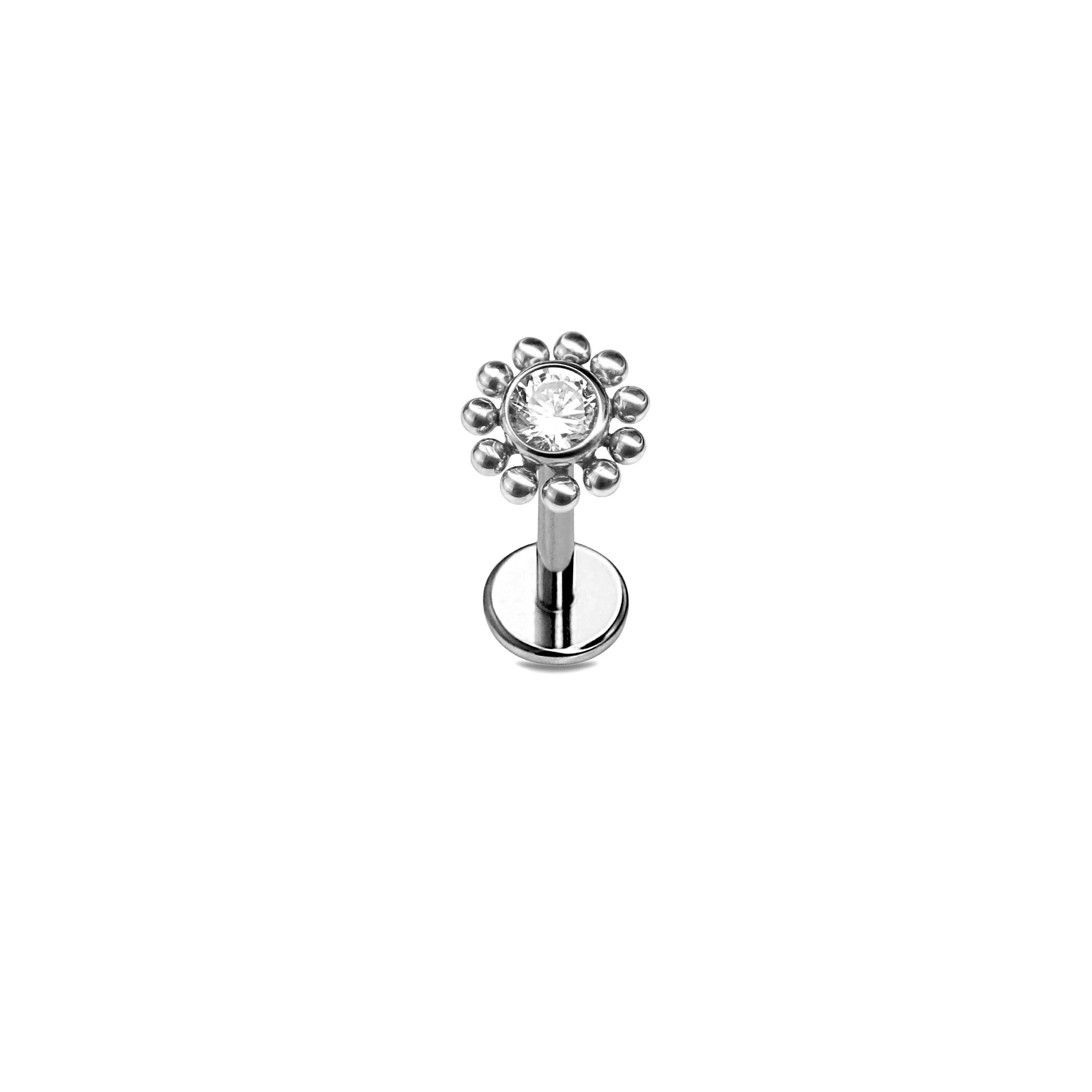Zirconia Daisy Flat Back Stud - Image 3